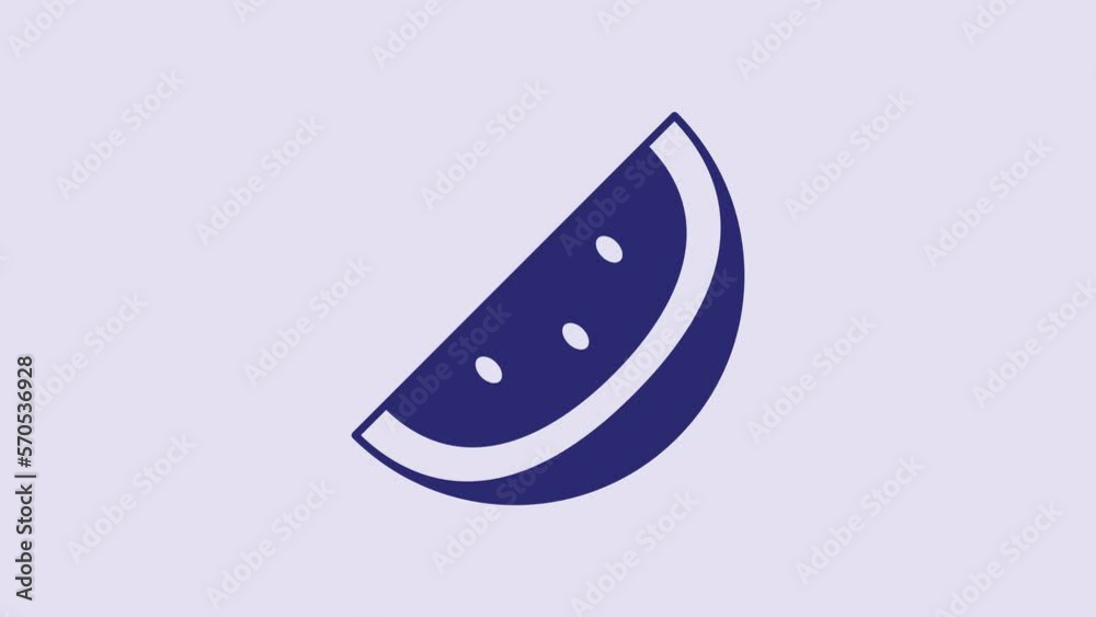 Blue Casino slot machine with watermelon symbol icon isolated on purple background. Gambling games. 4K Video motion graphic animation Blue Casino slot machine with watermelon symbol icon isolated on purple background. Gambling games. 4K Video motion graphic animation