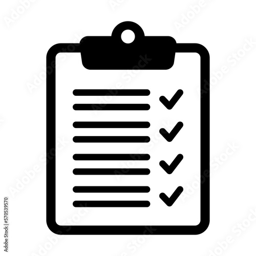 Clipboard and checklist icon. Project management, questionnaire icon. To do list vector icon for web site and app design.