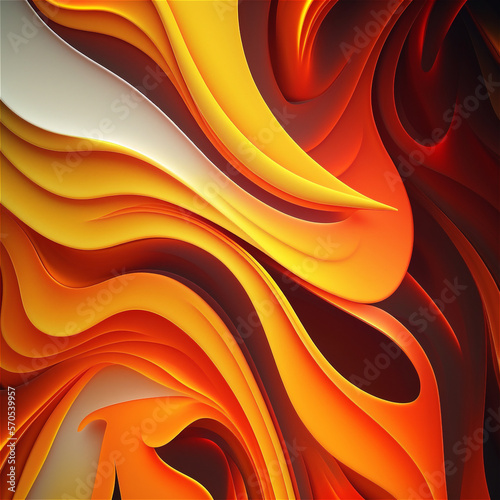 Abstract orange background with flames