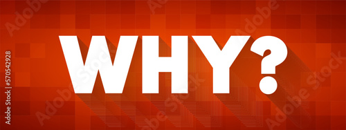 Why question text quote, concept background