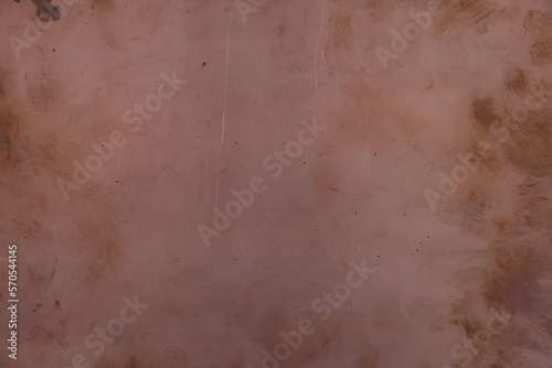 Copper background with oxidized spots. Natural lighting. 