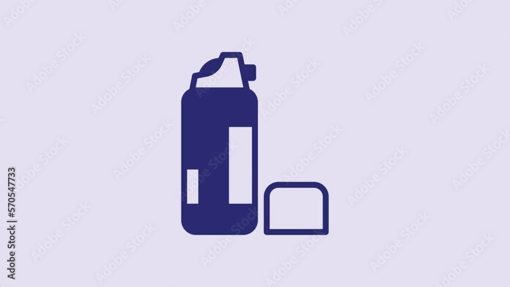 Blue Shaving gel foam icon isolated on purple background. Shaving cream. 4K Video motion graphic animation Blue Shaving gel foam icon isolated on purple background. Shaving cream. 4K Video motion graphic animation