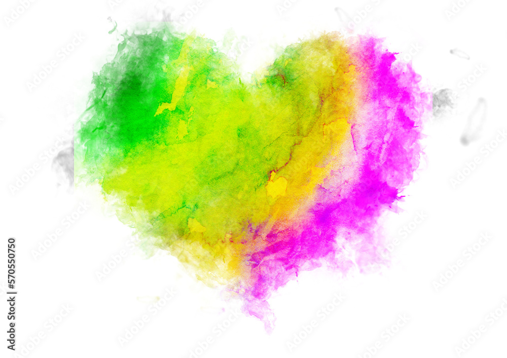 Watercolor Heart graffiti, Heart drawing with watercolor, Colorful Heart drawing, love, heart, valentine, Smoke heart
