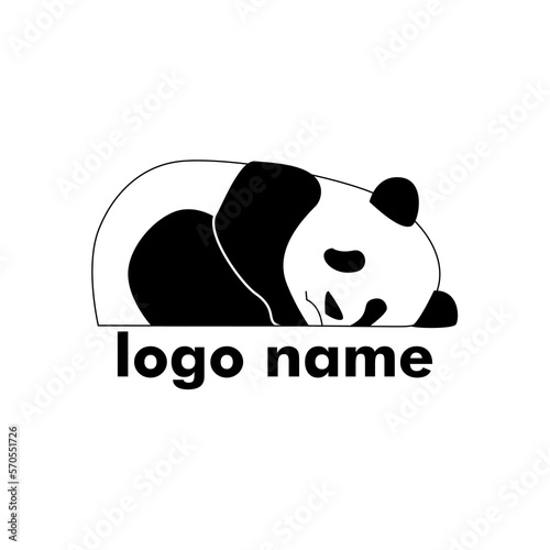 panda cute logo