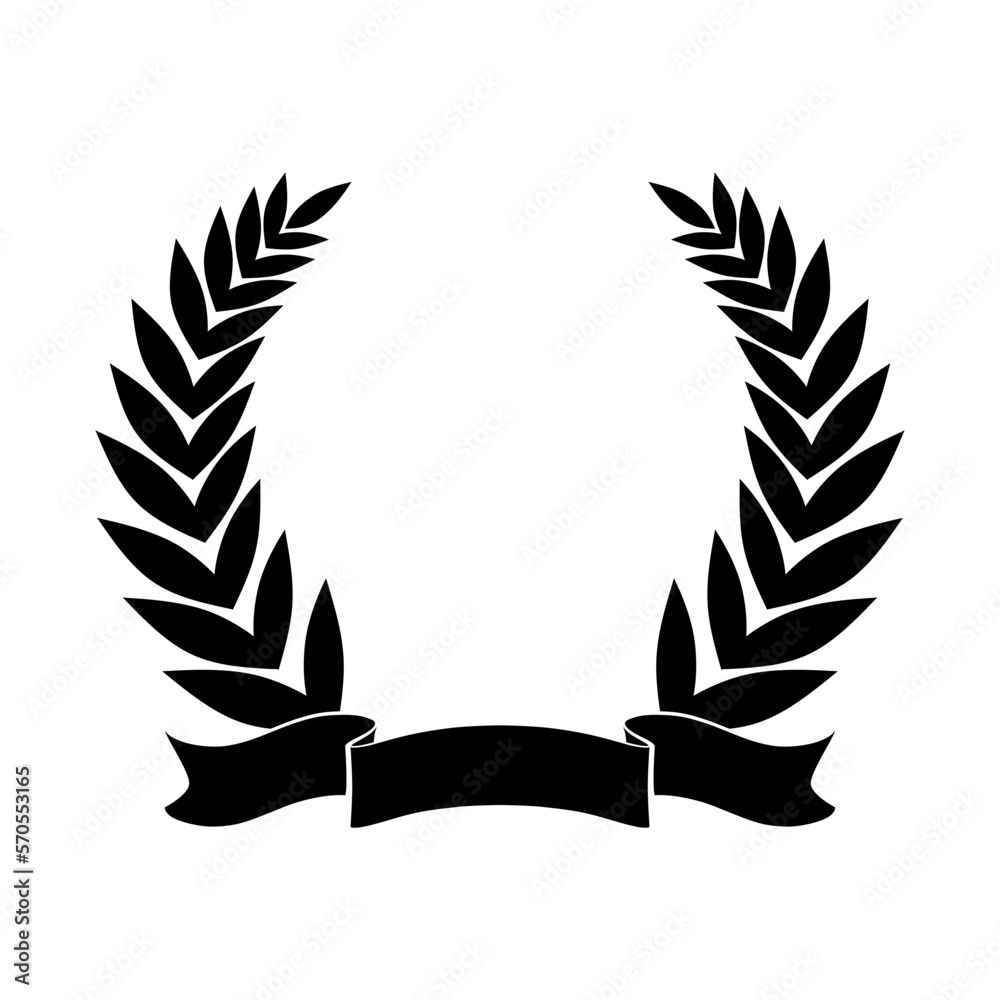 Obraz premium Wreath with ribbon