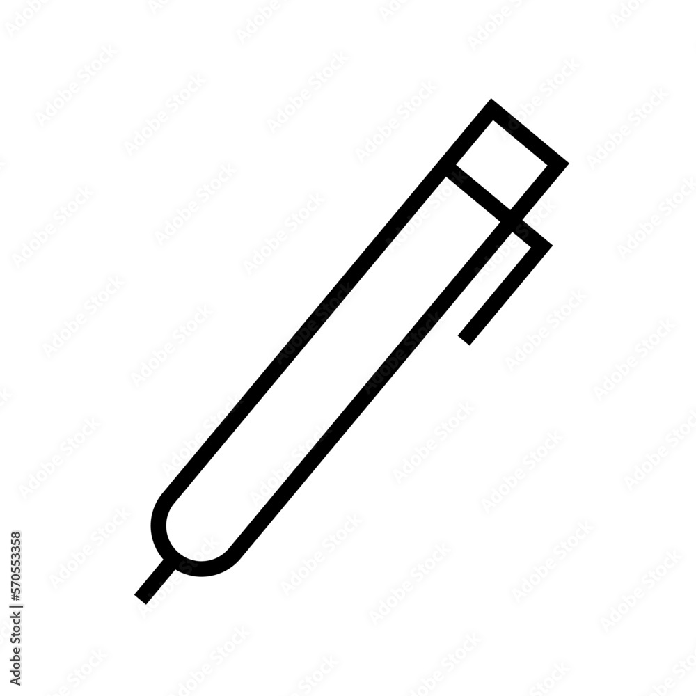 Simple ballpoint pen icon. Vector. Simple ballpoint pen icon. Vector.