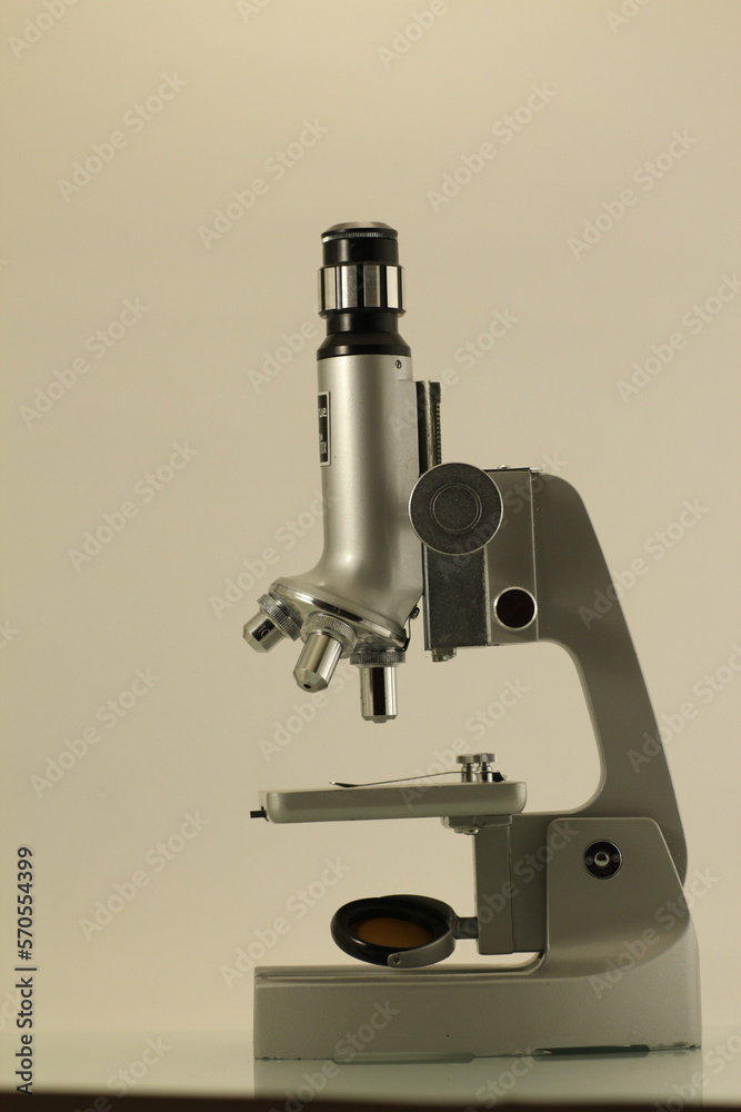 Microscope on a white background, cut out. Microscope on a white background, cut out.