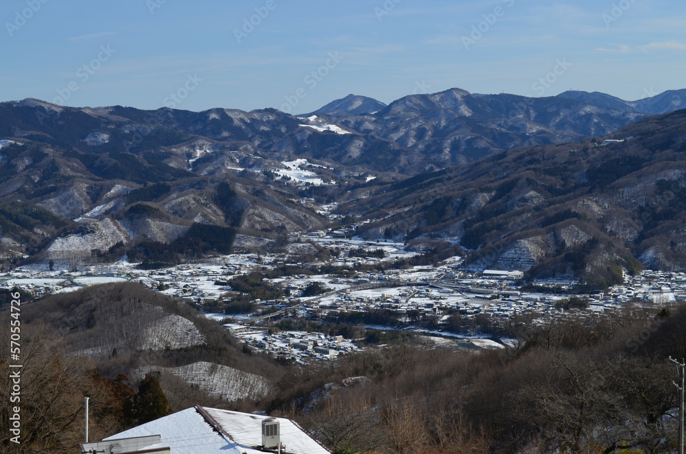 宝登山山頂からの景色