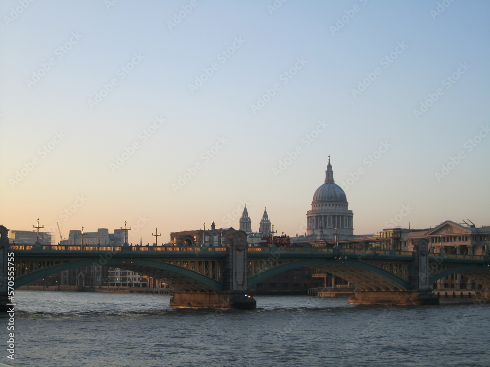 Southwark Bridge, London, Sunset