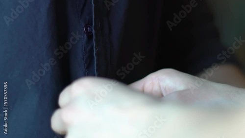 Wife Unbuttoning Shirt Man Slow Motion