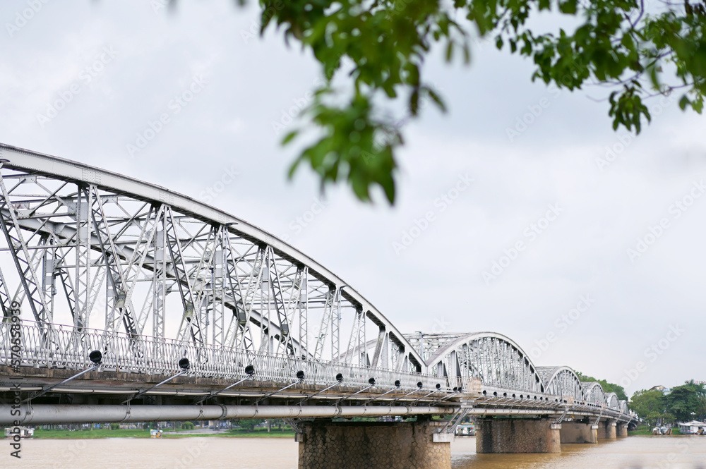 Historical Trang Tien Bridge in Hue City, Vietnam Historical Trang Tien Bridge in Hue City, Vietnam