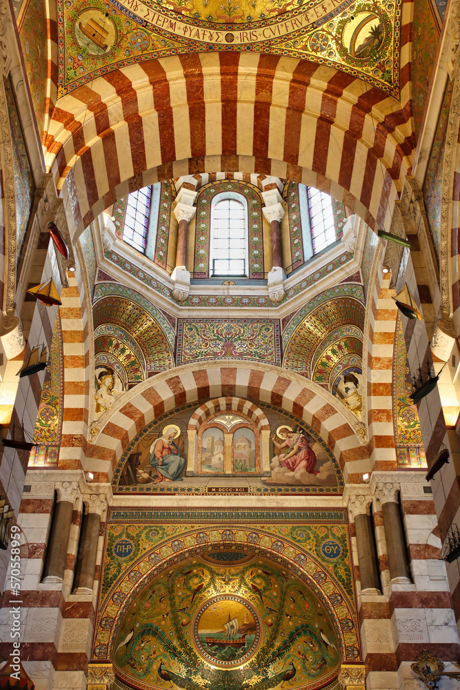 Cathedral Notre Dame de La Garde in  Marseille