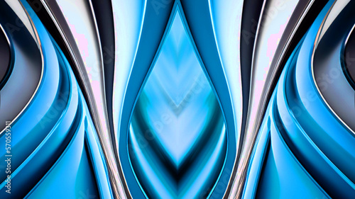 Tableau sur toile 3D rendering of abstract fractal background