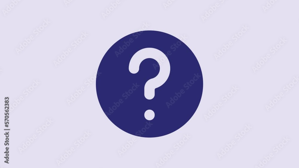 Blue Unknown search icon isolated on purple background. Magnifying glass and question mark. 4K Video motion graphic animation Blue Unknown search icon isolated on purple background. Magnifying glass and question mark. 4K Video motion graphic animation