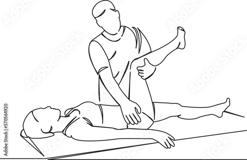 masseur chiropractor doing massage