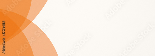 Abstract geometrical orange digital web horizontal banner brochure design template blank with place for text . Wavy liquid transparent circles shapes.