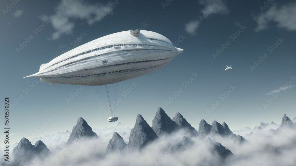 Obraz premium White Zeppelin 