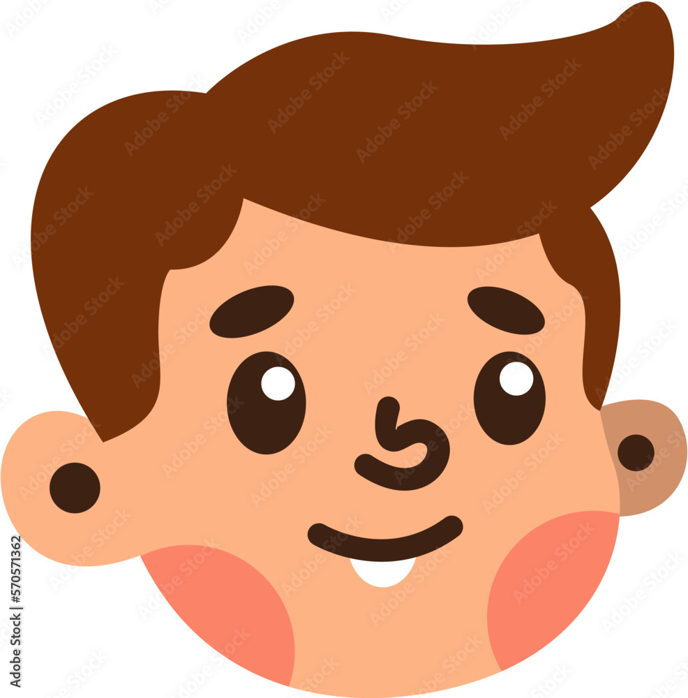 Children Head Avatar Vector Children Head Avatar Vector