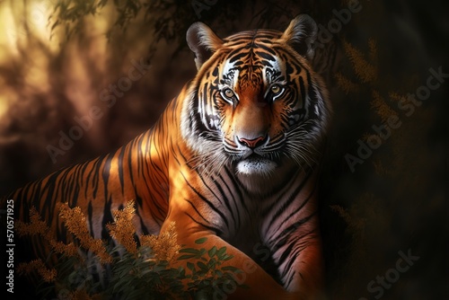 Tiger Stock Photo, Wildlife Photography, Generative Ai © Rarity Asset Club