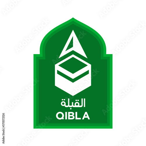 Luxury Qibla direction icon, to inform Muslim worshipers when praying in public places, can be installed in mosques, prayer rooms, Muslim prayer rooms in offices or other public places