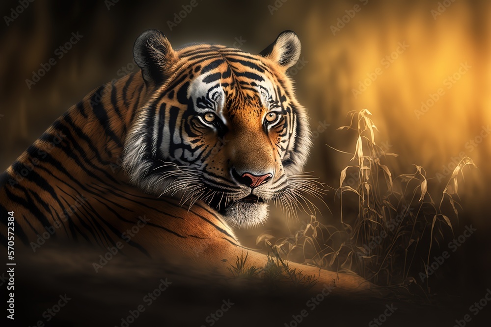 Tiger Based Image Tiger Stock Photo, Wildlife Photography, Generative Ai Stock ...