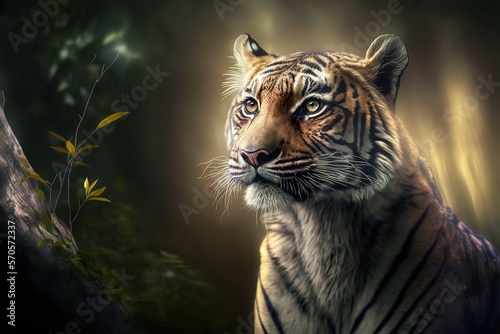 Tiger Stock Photo  Wildlife Photography  Generative Ai