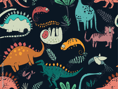 dinosaur illustration for print © Yusuf Doganay