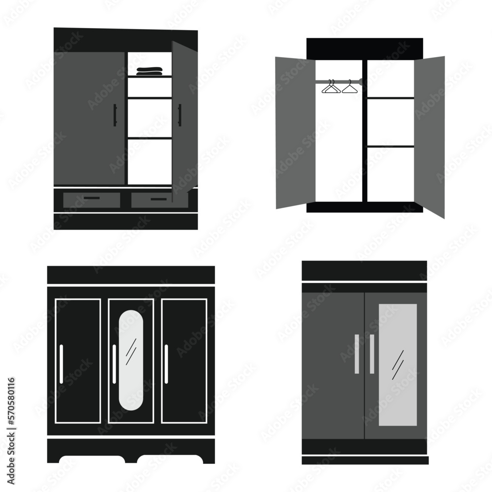 wardrobe icon vector wardrobe icon vector