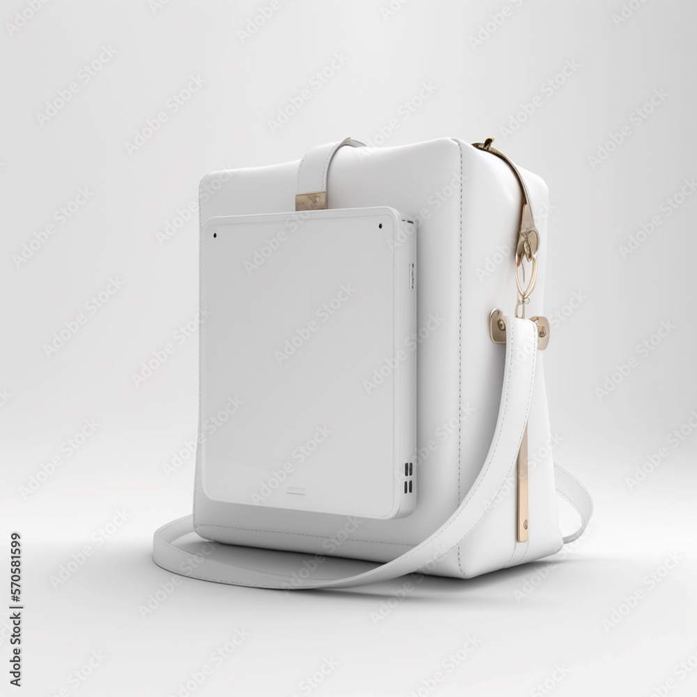 AI-Generated Modern White iPad Bags Mockup: Functional and Stylish AI-Generated Modern White iPad Bags Mockup: Functional and Stylish