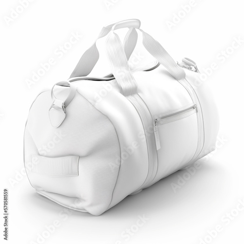 AI-Generated Modern White Gym/Yoga Bags Mockup: Stylish and Sophisticated