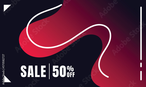 Modern Abstract Geometric Red Gradient Background For Your Sale Banner Marketing. Wallpaper Vector Eps 10