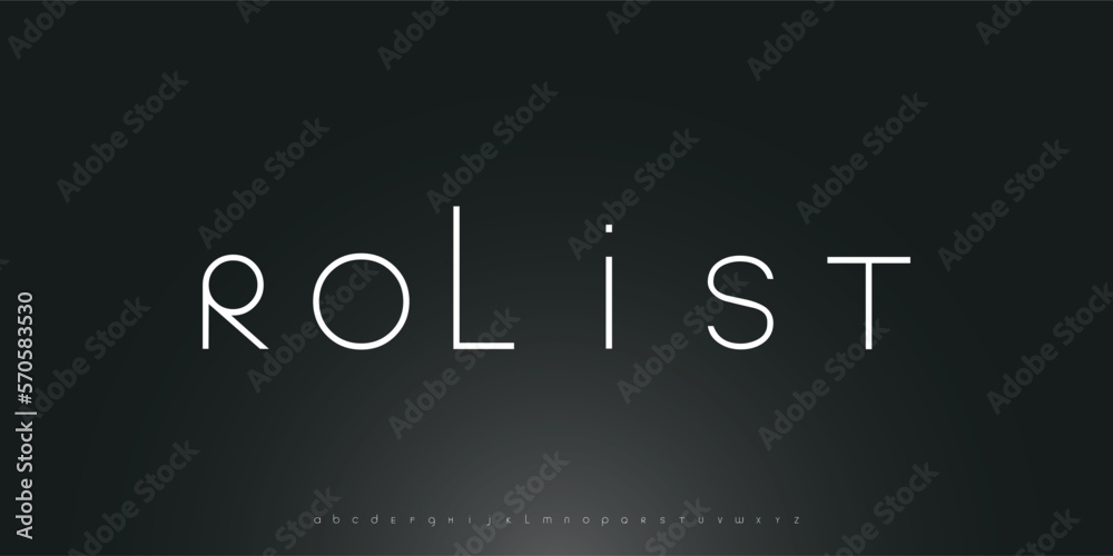 The Future of Technology Logo Design. An Abstract Digital Font for Next