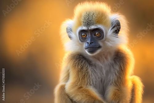 Monkey Stock Photo  Wildlife Photography Generative Ai