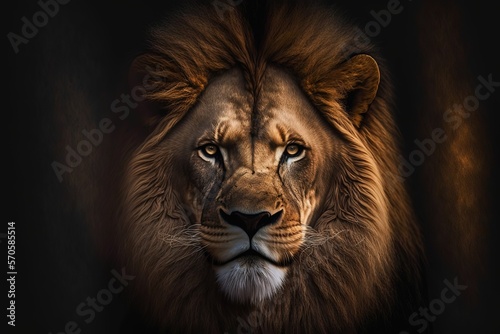 Lion Stock Photo  Wildlife Photography  Generative Ai