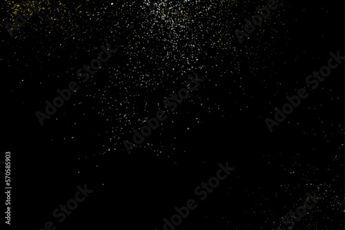 Black vector background with splashes paint. The night sky. Background, template, banner design.