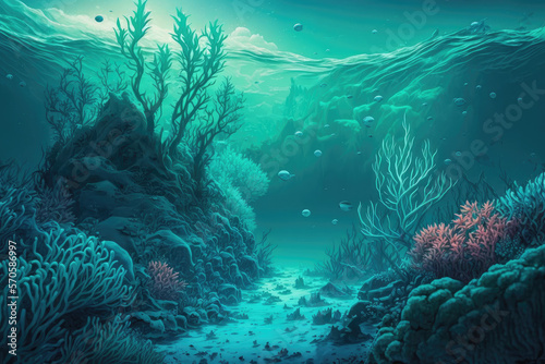 Sea Background, Generative AI
