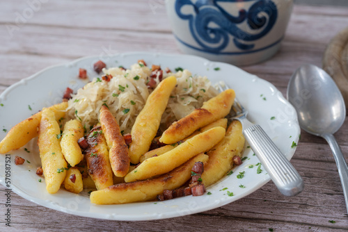 Schupfnudeln mit Sauerkraut