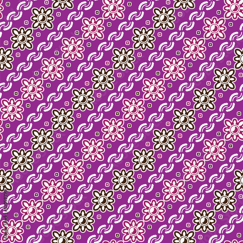 Pasepen, Banten, Java Island, Indonesia Batik Traditional Java - Vector