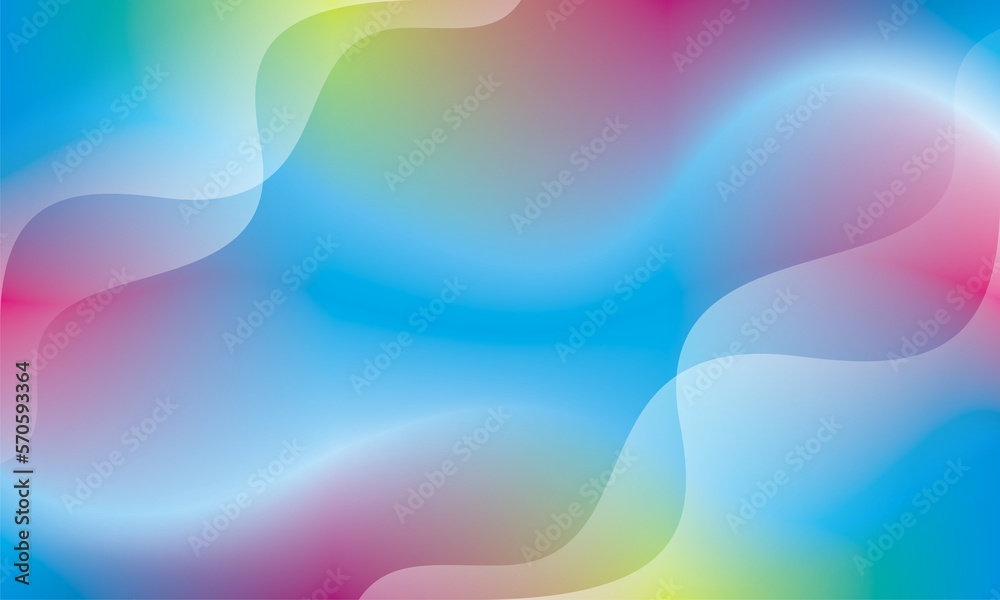 Abstract wavy background design template for media promotion