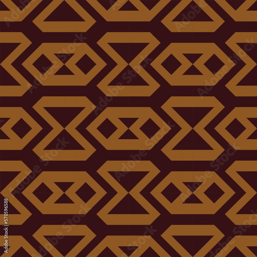 seamless red victorian geometric pattern with mosaic ornament