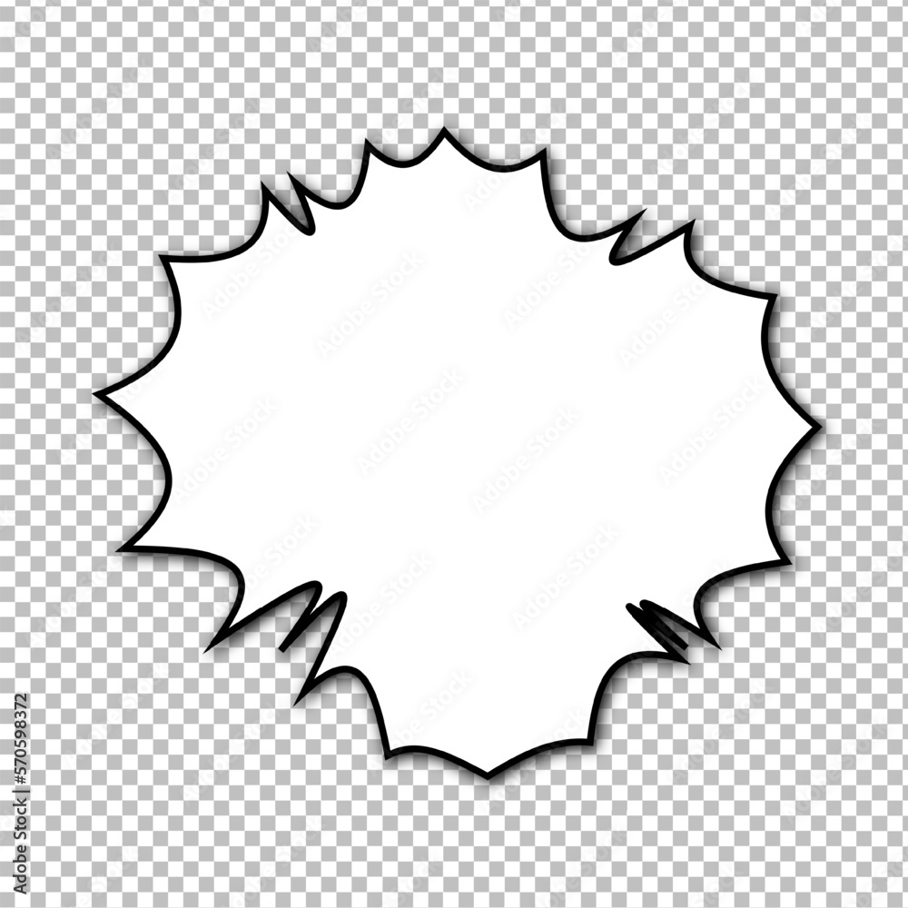 Empty Comic Speech Bubbles Pop Art. vector illustration