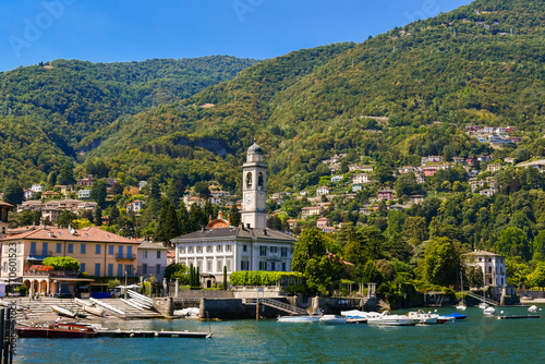 View of the village Torno Fagetto Laglio Quarzano on the Como Lake, Lombardy, Italy photo