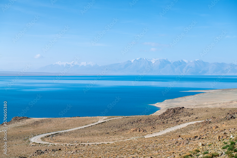 Angra Yumco lake in nyima county nagqu city Tibet province,  China.