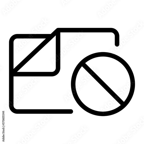 folder line icon