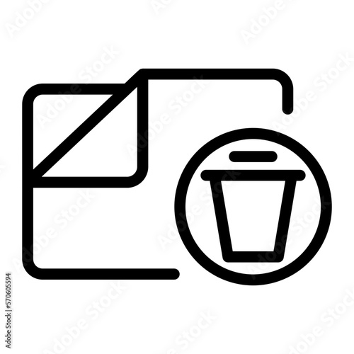 folder line icon