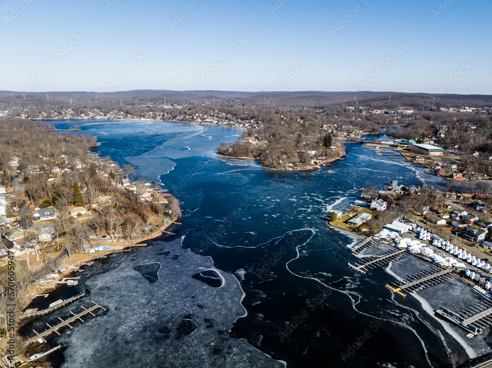 Lake Hopatcong New Jersey in The Winter