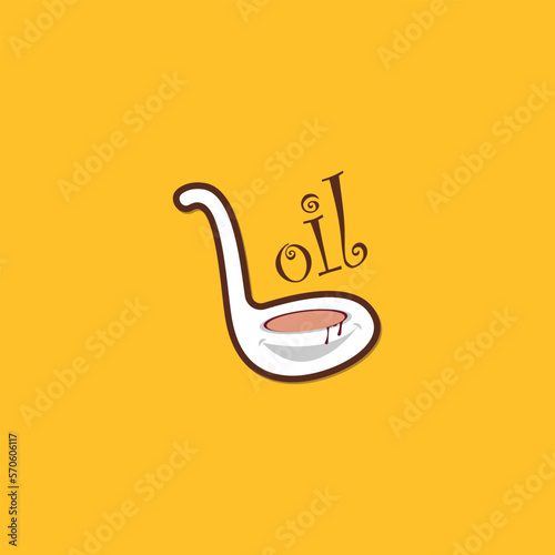 Food logo concept b letter minimal logo vector. Logo for Restaurant and hotel oilly food or drinks.