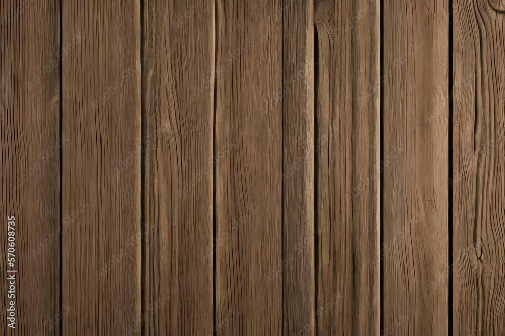 Background, texture, brown vertical wooden boards. AI generative. Background, texture, brown vertical wooden boards. AI generative.