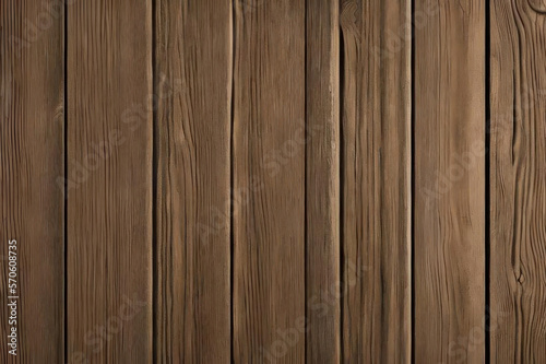 Background  texture  brown vertical wooden boards. AI generative.