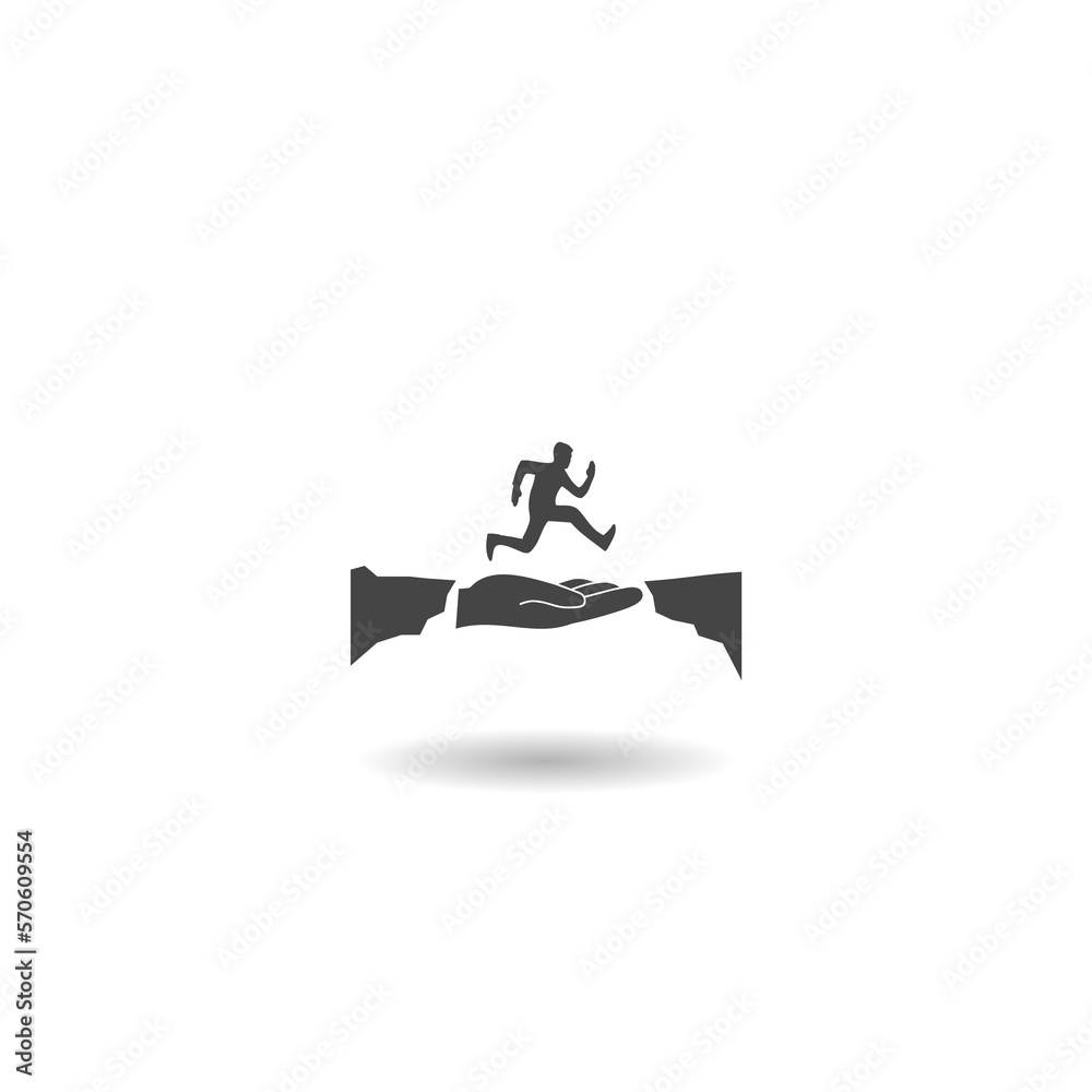 Business mentor, coaching or consult to help success concept with shadow Business mentor, coaching or consult to help success concept with shadow